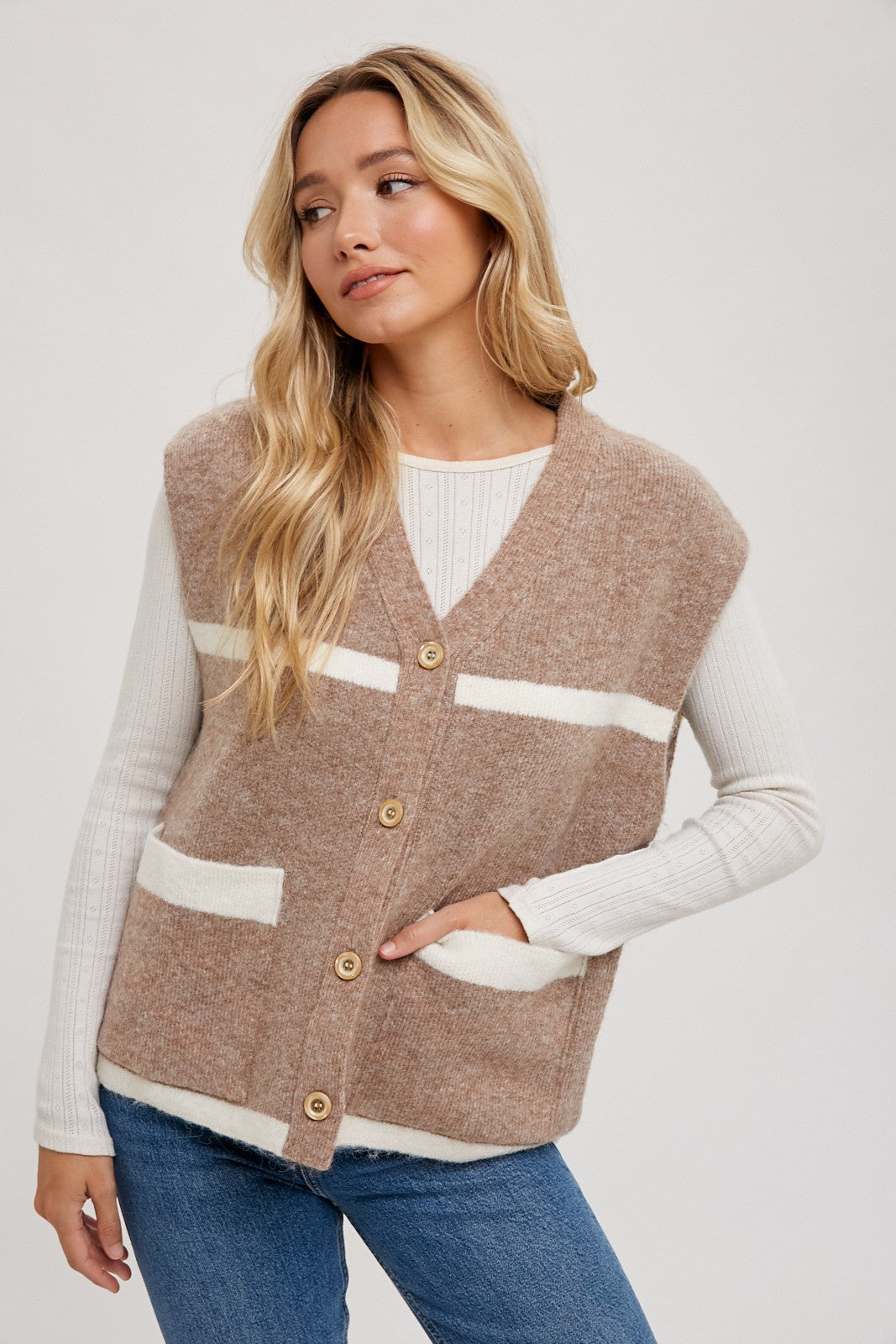 Stripe Sweater Vest