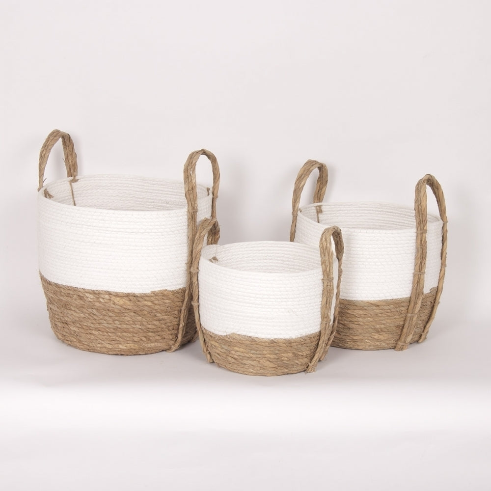 White and Natural Basket