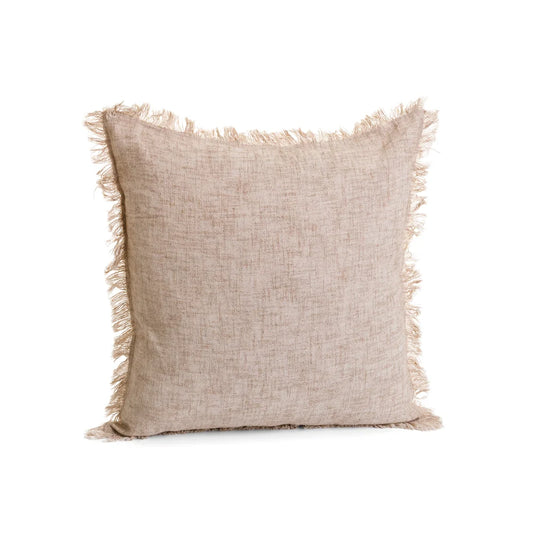 Milan Fringe Pillow - Linen