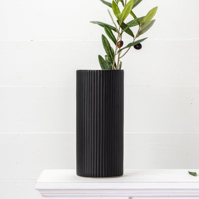 Black Lined Vase