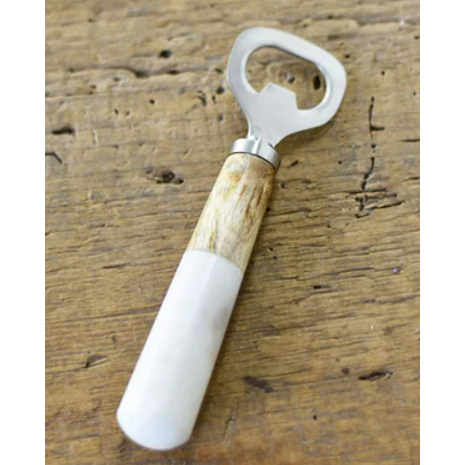 Marble and Wood Bottle Opener