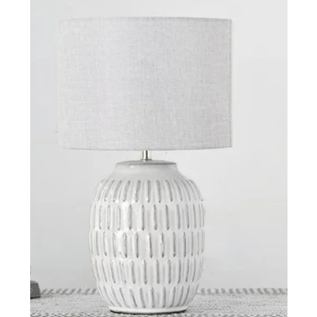 White Texture Lamp
