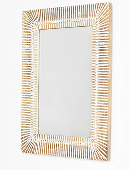 Stripe Wood Mirror