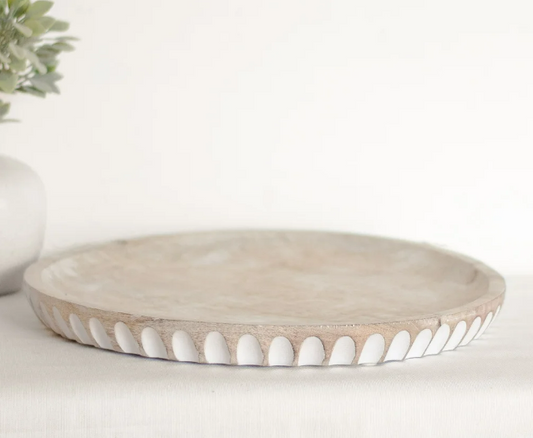 Wood Carved Platter