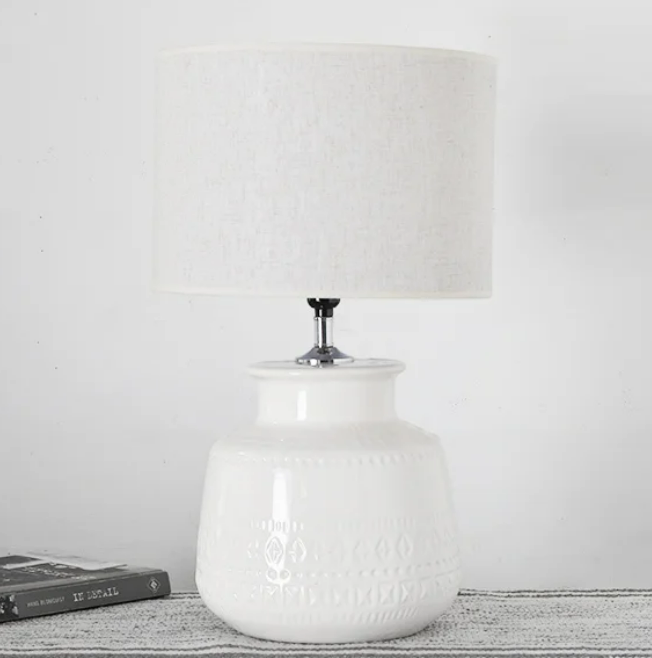 White Bohemian Lamp