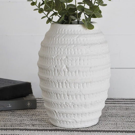 Whitewash Textured Vase