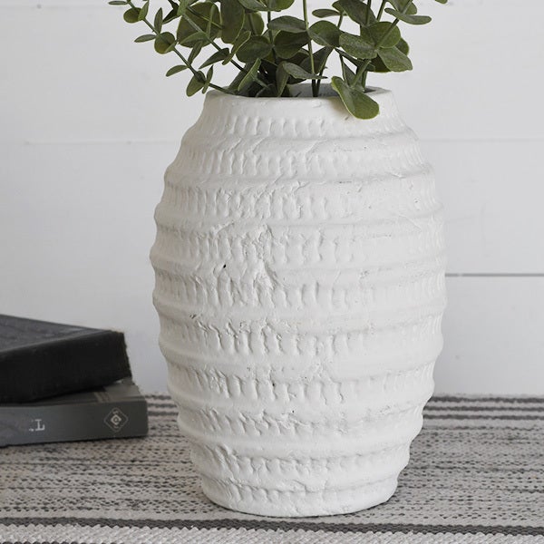 Whitewash Textured Vase